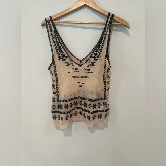 Urban Outfitters Ecote Y2K Boho Sheer Lace Tank Top size xs 1009 - Picture 4 of 12